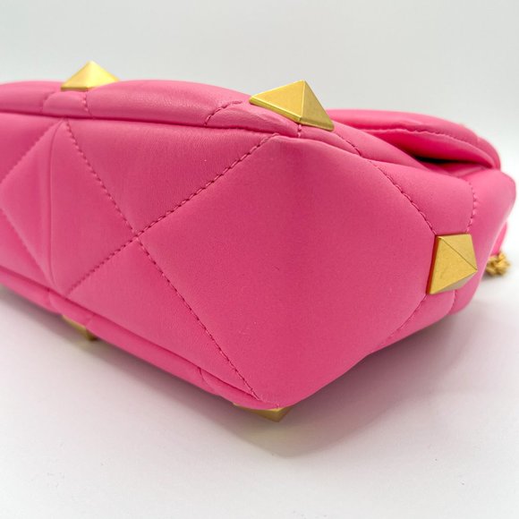 Valentino Garavani Medium Roman Stud Leather Shoulder Bag - Picture 10 of 13